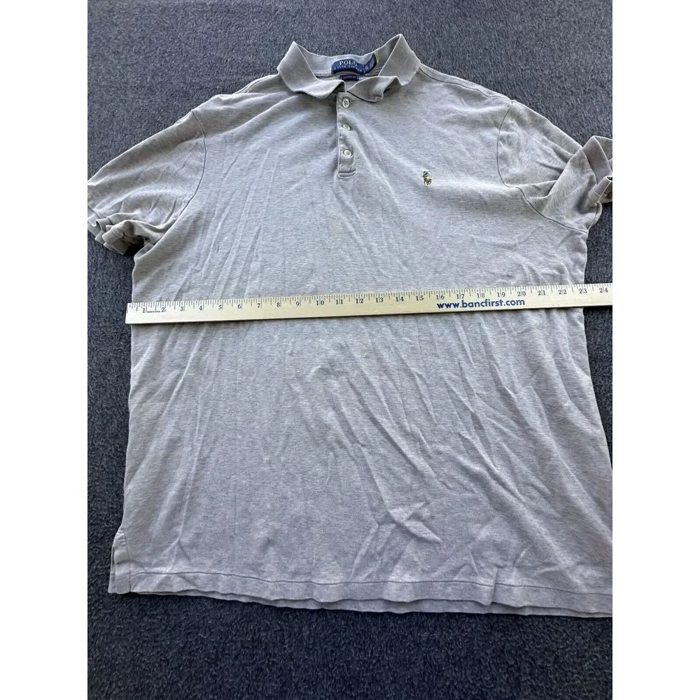 Polo Ralph Lauren Shirt Men's X-Large Beige Polo‎ Short Sleeve Classic Pullover